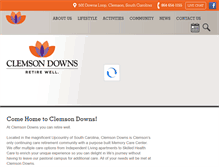 Tablet Screenshot of clemsondowns.com